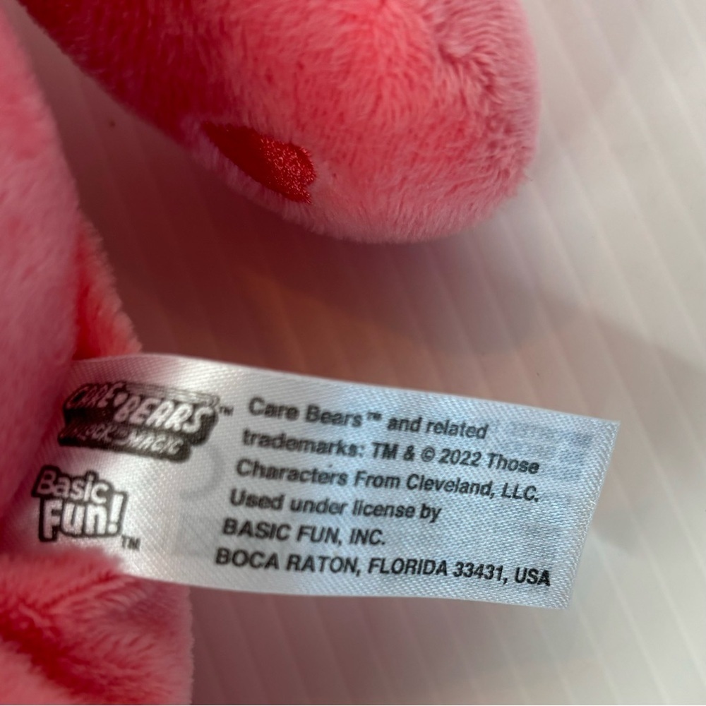 Care Bears Pink Plush Love A Lot Bear 10” Basic Fun 2022 New With Tags NWT Toy - Picture 4 of 9